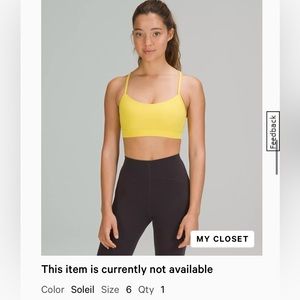 Lululemon Flow Y Nulu Bra (a-c cups)